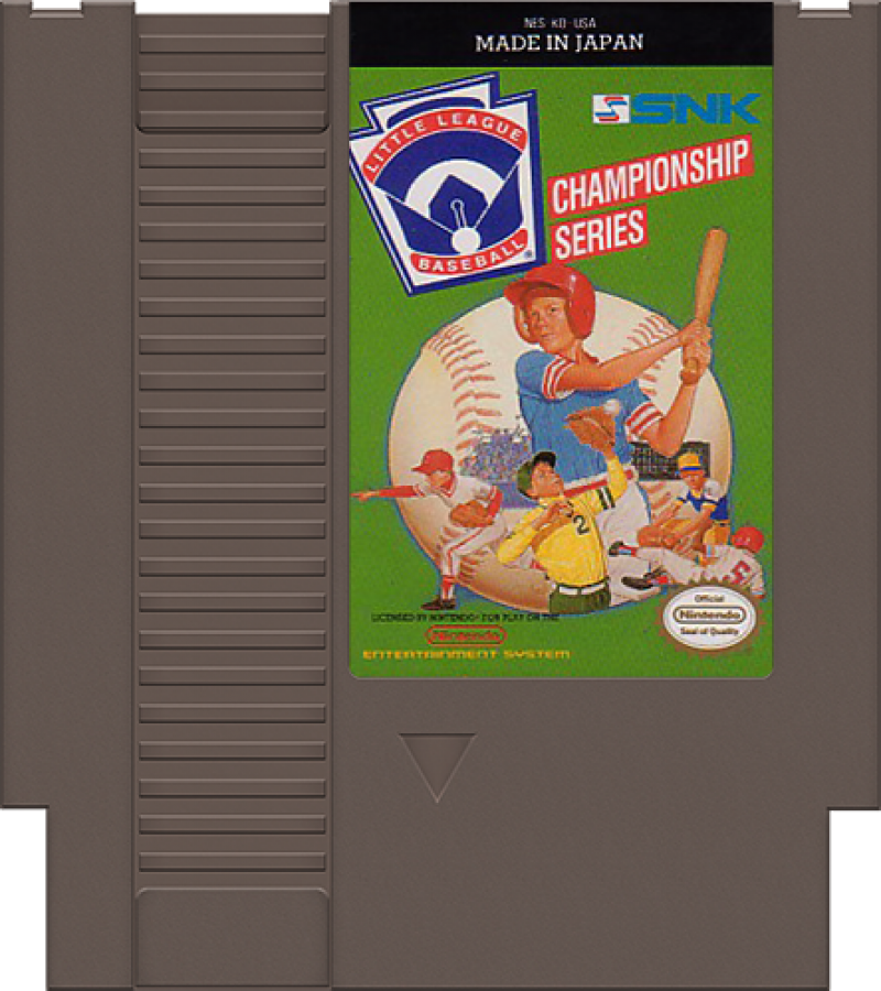 Little League Baseball cartridge for Nintendo Entertainment System NES retro video game