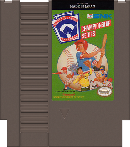 Little League Baseball cartridge for Nintendo Entertainment System NES retro video game