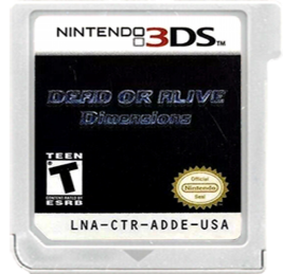 Dead or Alive: Dimensions cartridge for Nintendo 3DS (3DS) fighting video game