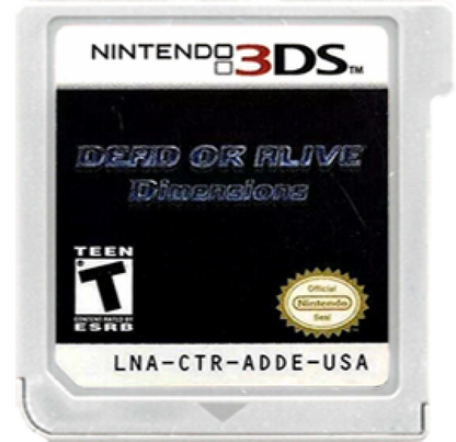 Dead or Alive: Dimensions cartridge for Nintendo 3DS (3DS) fighting video game
