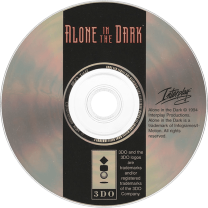 Alone in the Dark disc for Panasonic 3DO (3DO) survival horror adventure video game