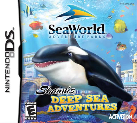 Shamu's Deep Sea Adventures cover art for Nintendo DS (DS) underwater adventure video game
