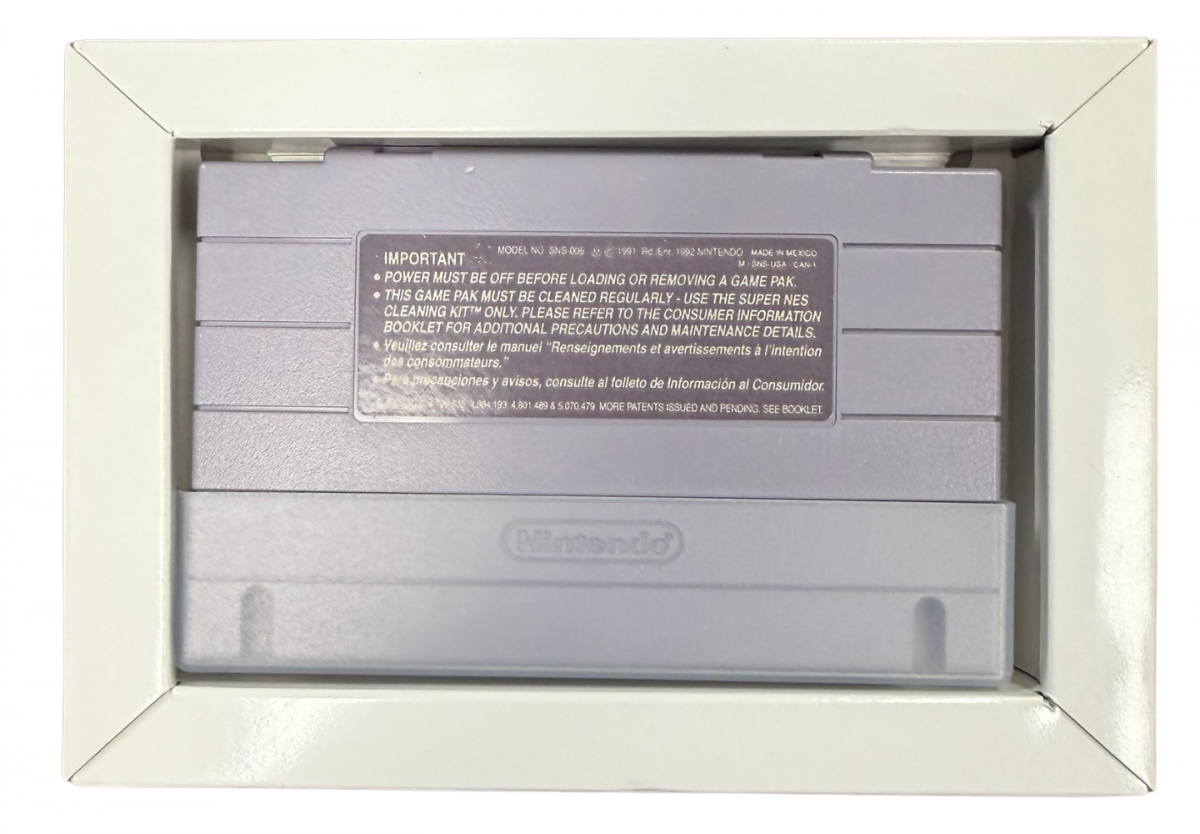 Chrono Trigger Super Nintendo SNES complete in box original copy RPG classic Square Enix Squaresoft time travel adventure turn based combat JRPG authentic box manual cartridge collectible retro gaming Super Nintendo entertainment system game title back of cartridge