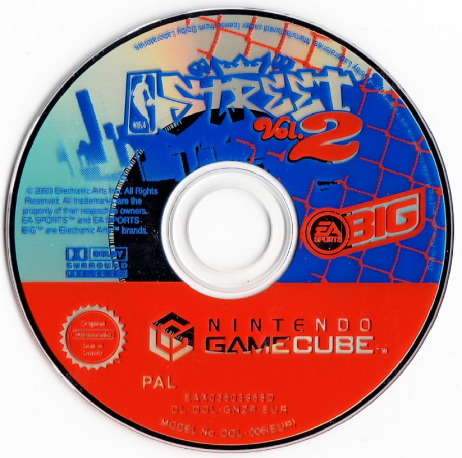 NBA Street Vol. 2 [Player's Choice] disc for Nintendo GameCube (GC) street basketball video game