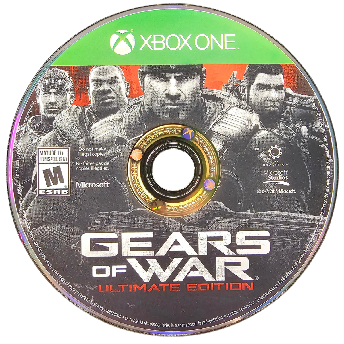 Gears of War Ultimate Edition and Rare Replay Xbox One for action and retro video game fans featuring remastered Gears of War campaign intense third person shooter gameplay online multiplayer plus Rare Replay collection with dozens of classic Rare games spanning platforming racing adventure arcade action and collectible gaming appeal game disc