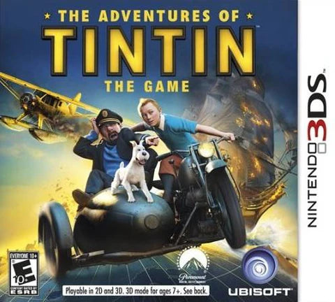 Adventures of Tintin: The Game cover art for Nintendo 3DS (3DS) video game