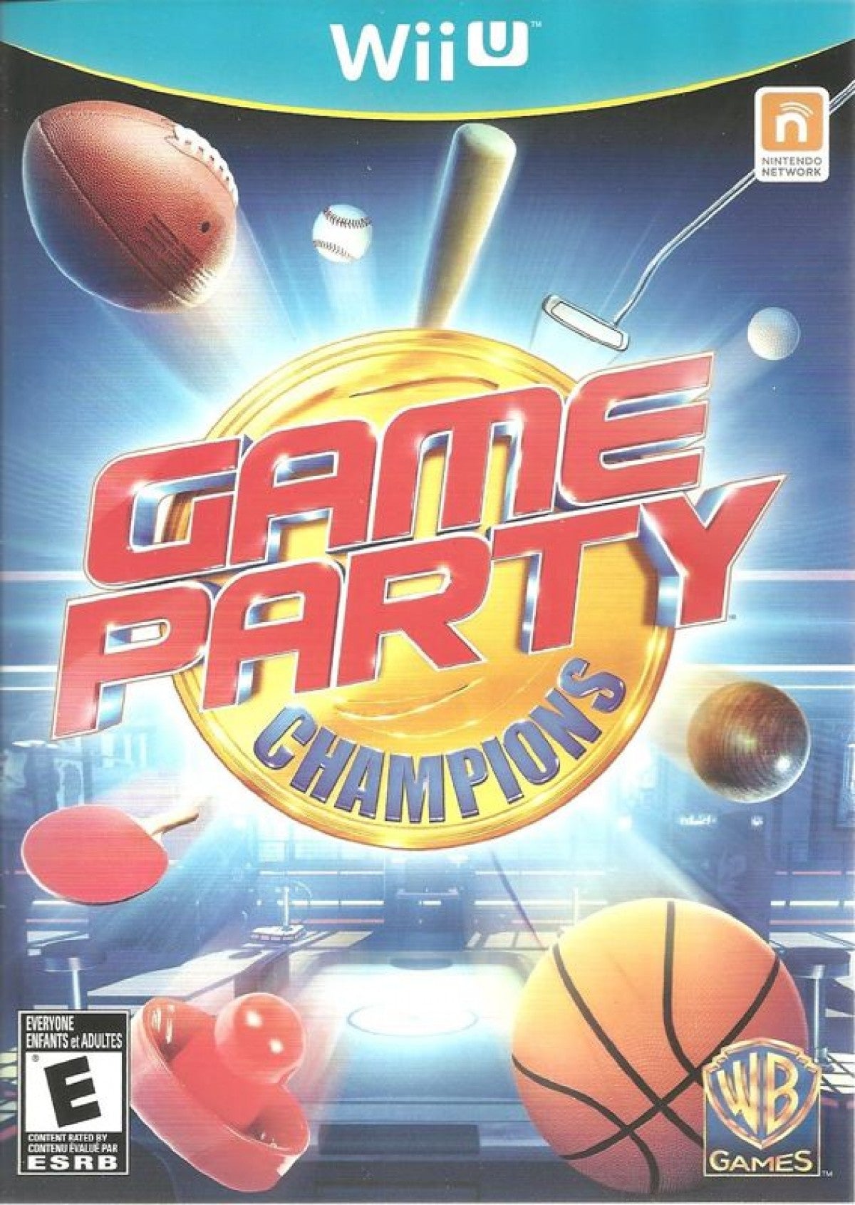 Game Party Champions cover art for Nintendo Wii U (Wii U) party video game.