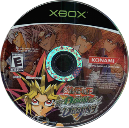 Yu-Gi-Oh! The Dawn of Destiny for Xbox with 3D dueling and card battle visuals disc