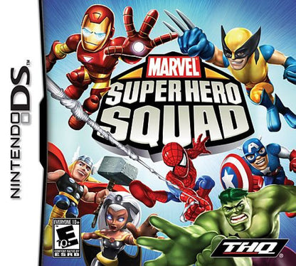 Marvel Super Hero Squad cover art for Nintendo DS (DS) superhero action adventure video game