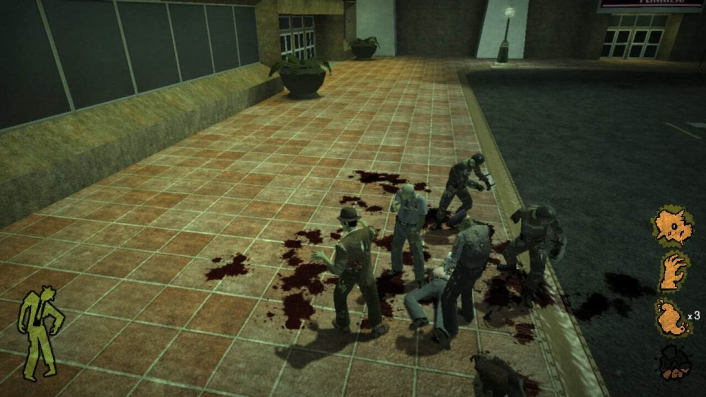 Stubbs the Zombie in Rebel Without a Pulse Nintendo Switch inspired design featuring dark comedy action adventure aesthetic quirky undead protagonist retro style city chaos zombie outbreak humor driven gameplay third person combat sandbox exploration presentation gameplay 