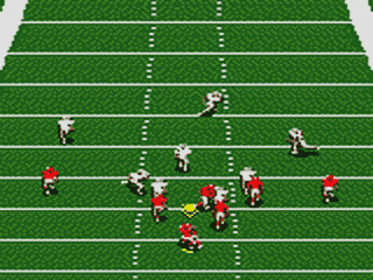 NFL 95 gameplay for Sega Game Gear (GG) video game
