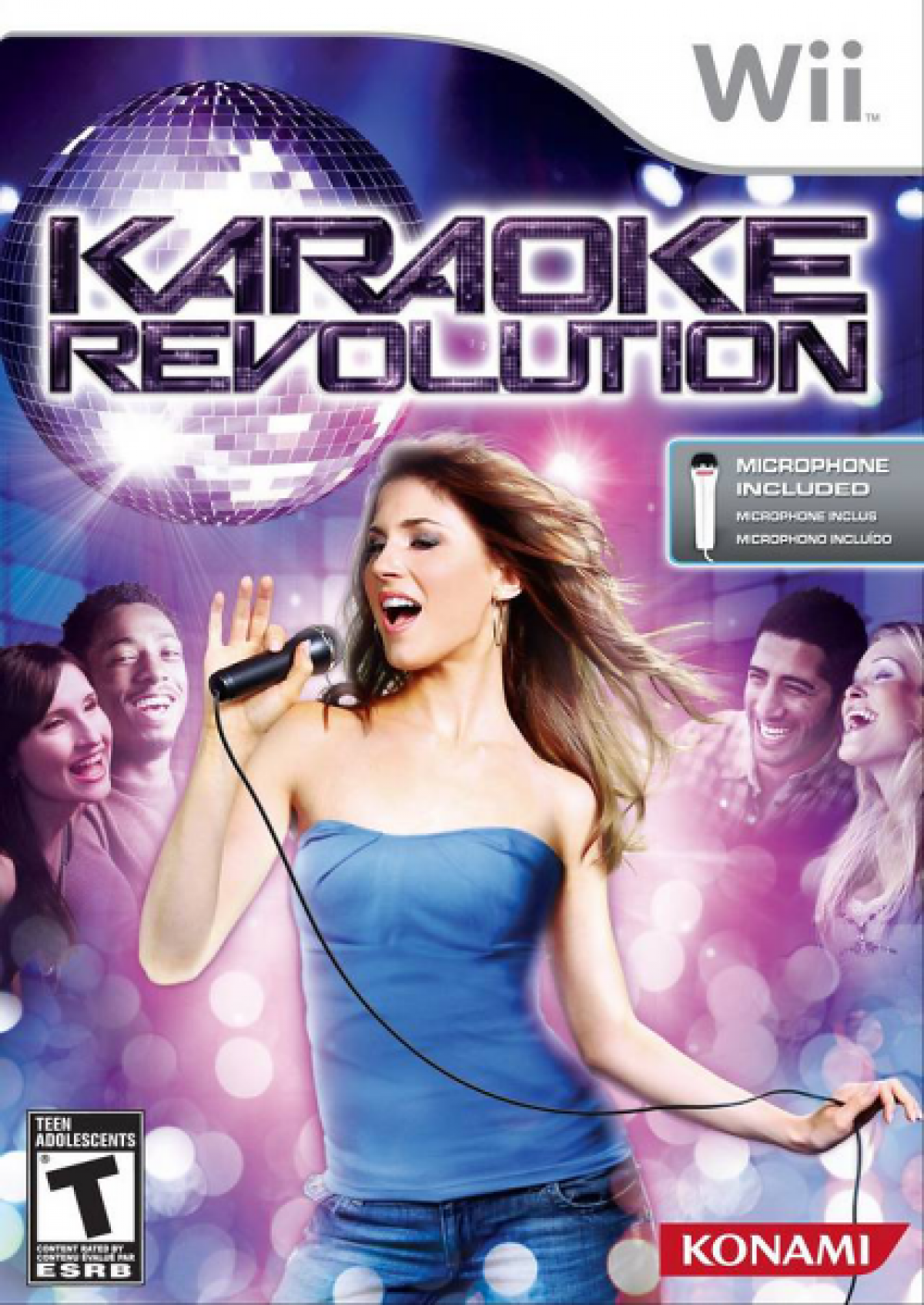 Karaoke Revolution cover art for Nintendo Wii (Wii) video game