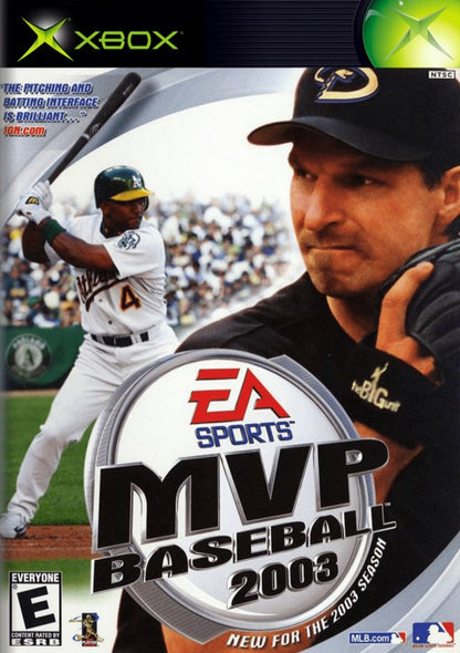 MVP Baseball 2003 Xbox for retro video game enthusiasts featuring realistic baseball simulation gameplay authentic MLB teams and players franchise mode deep pitching and batting mechanics dynamic stadium presentation and collectible gaming appeal cover art 