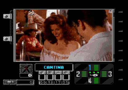 Ground Zero Texas Sega CD FMV light gun action video game featuring live-action Western-themed shootouts fast-paced gunfights enemy outlaws first-person shooting gameplay branching action scenes challenging missions and classic Sega CD gameplay collectible retro gaming appeal gameplay
