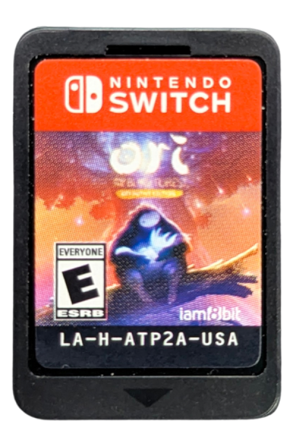 Ori and the Blind Forest Definitive Edition Nintendo Switch action-platformer Metroidvania game beautiful forest visuals spirit guardian Ori cartridge art