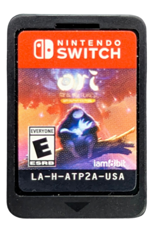 Ori and the Blind Forest Definitive Edition Nintendo Switch action-platformer Metroidvania game beautiful forest visuals spirit guardian Ori cartridge art