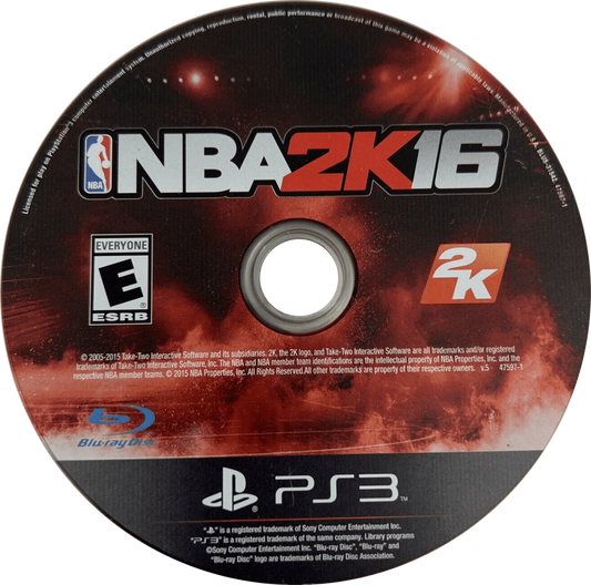 NBA 2K16 PlayStation 3 video game featuring realistic basketball simulation official NBA teams MyCareer MyTeam modes cinematic gameplay presentation and classic sports title for Sony console disc