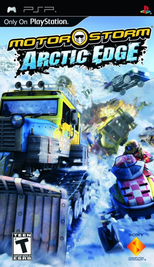 MotorStorm: Arctic Edge cover art for PlayStation Portable (PSP) racing game