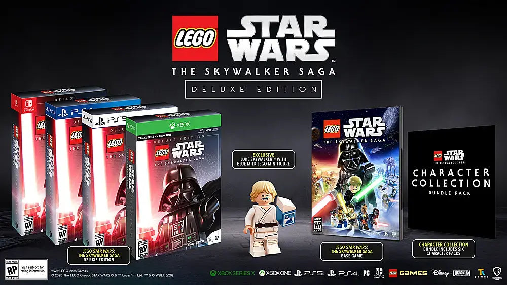 LEGO Star Wars: The Skywalker Saga [Deluxe Edition] cover art for Nintendo Switch (NS) video game