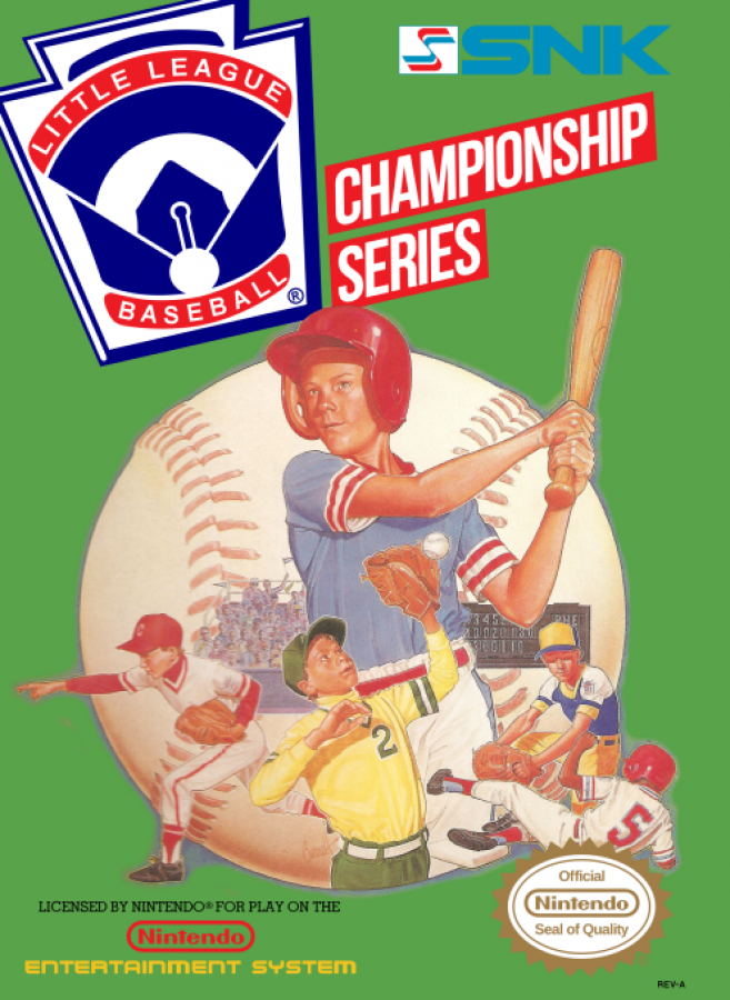 Little League Baseball cover art for Nintendo Entertainment System NES video game