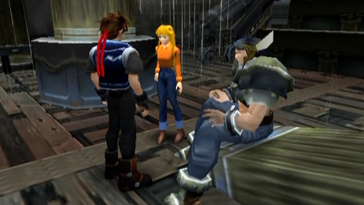 Orphen: Scion of Sorcery for PlayStation 2 (PS2) featuring an action RPG based on the anime where you cast spells in real time battles and explore dungeons across a fantasy world; follow Orphen’s story with party members puzzles and magic driven combat on PS2 gameplay screenshot