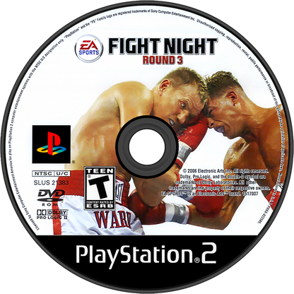 Fight Night: Round 3 disc for PlayStation 2 (PS2) realistic boxing sports simulation video game
