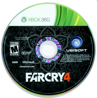 Far Cry 4 [Limited Edition] disc for Xbox 360 (X360) open-world first-person shooter video game