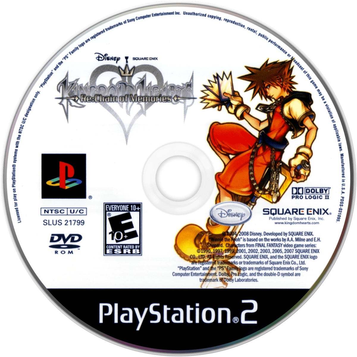 Kingdom Hearts Re Chain of Memories retro PlayStation 2 video game Kingdom Hearts action RPG Disney Final Fantasy card based combat adventure storytelling console title PlayStation 2 release disc