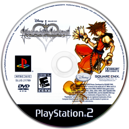 Kingdom Hearts Re Chain of Memories retro PlayStation 2 video game Kingdom Hearts action RPG Disney Final Fantasy card based combat adventure storytelling console title PlayStation 2 release disc