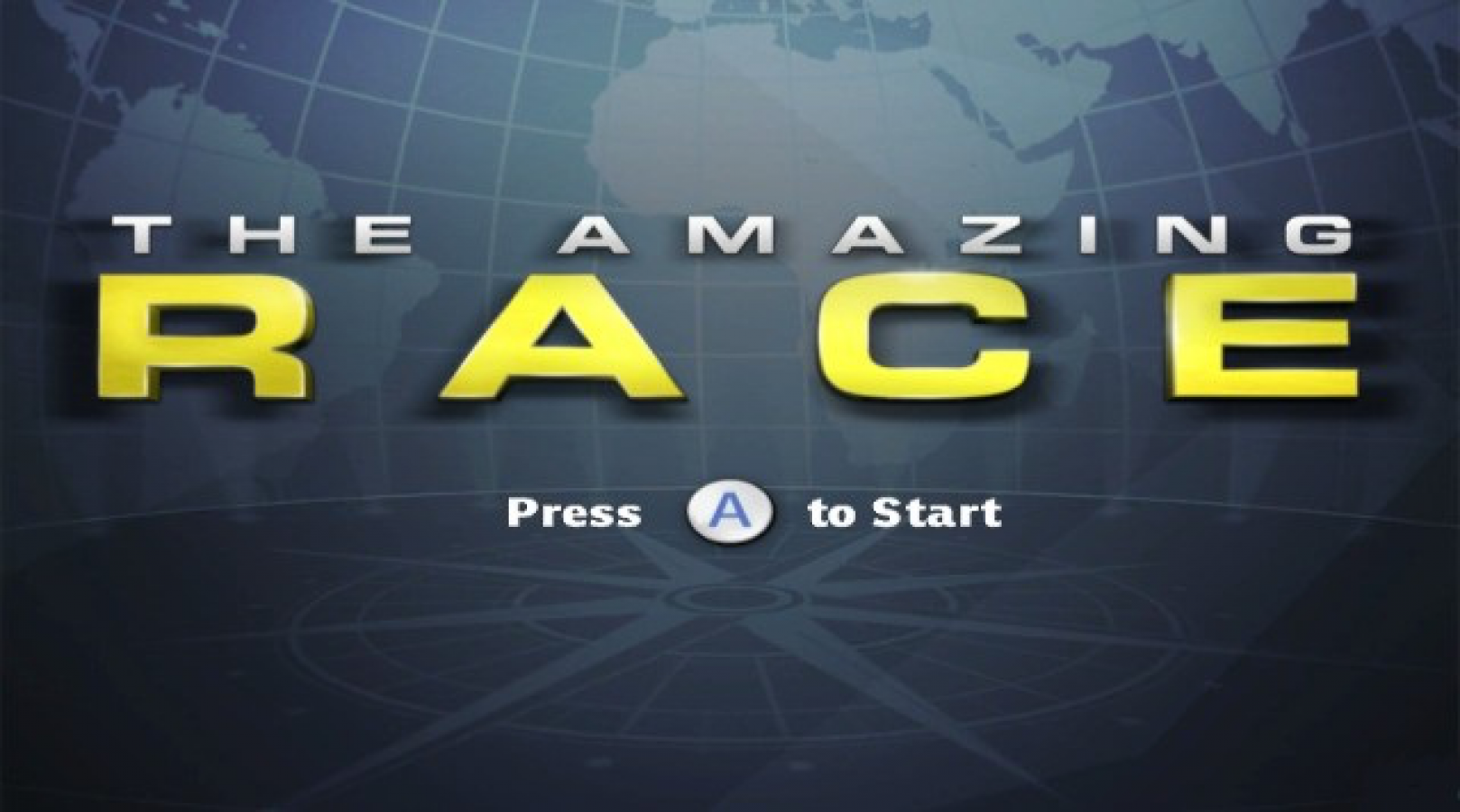 The Amazing Race Nintendo Wii video game, adventure party gameplay, TV show adaptation, multiplayer challenges, Wii console title main menu