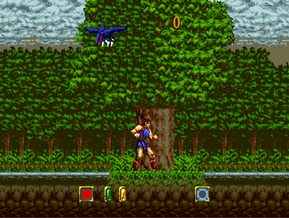 Jewel Master Sega Genesis GEN for retro video game enthusiasts featuring action platforming gameplay fantasy adventure magical ring powers elemental abilities challenging stages mythological enemies classic 16 bit action and collectible gaming appeal gameplay 