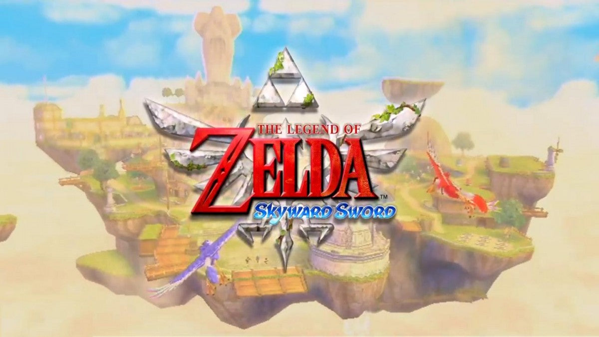 The Legend of Zelda: Skyward Sword title screen for Nintendo Wii (Wii) video game