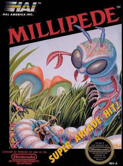 Millipede cover art for Nintendo Entertainment System (NES) video game