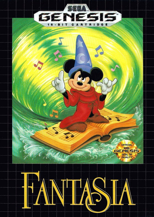 Fantasia Sega Genesis retro video game platformer cover art (1991)