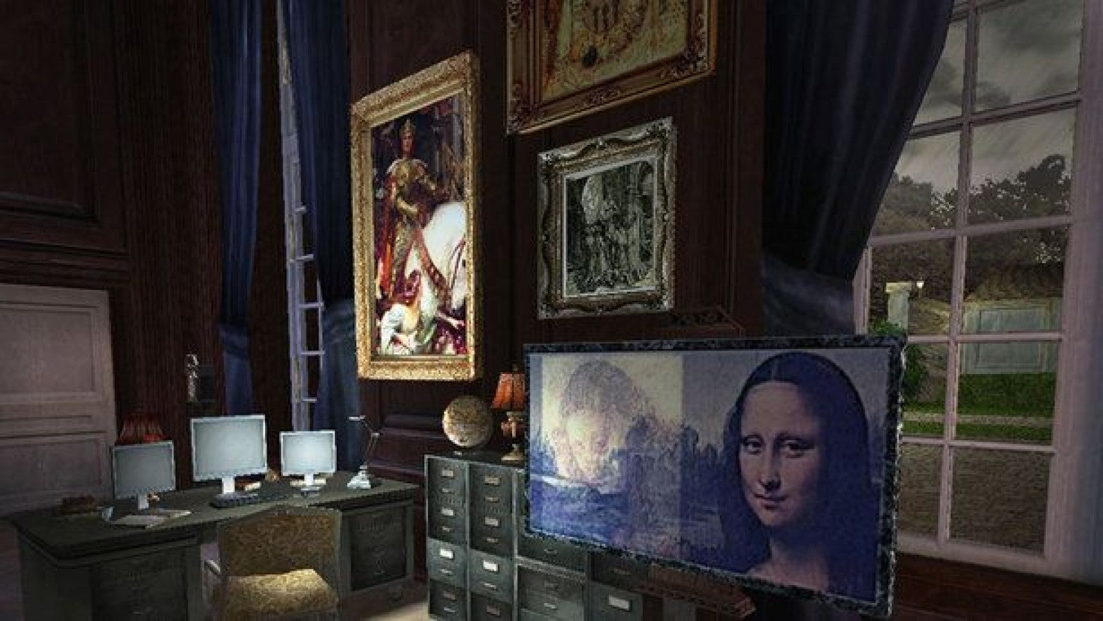 The Da Vinci Code – PlayStation 2 (PS2) video game gameplay, action-adventure puzzle.