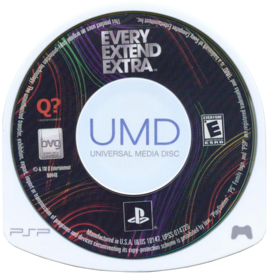 Every Extend Extra PlayStation Portable PSP for puzzle action video game fans featuring fast paced arcade gameplay chain reactions explosive combos colorful visuals rhythmic mechanics strategic scoring challenges addictive handheld action electronic soundtrack collectible gaming appeal UMD disc