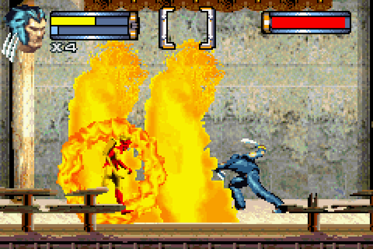 X2 Wolverine's Revenge Game Boy Advance GBA action adventure video game featuring Wolverine mutant abilities claw combat stealth missions powerful enemies boss battles comic book inspired story challenging levels and classic Game Boy Advance GBA gameplay collectible retro gaming appeal gameplay
