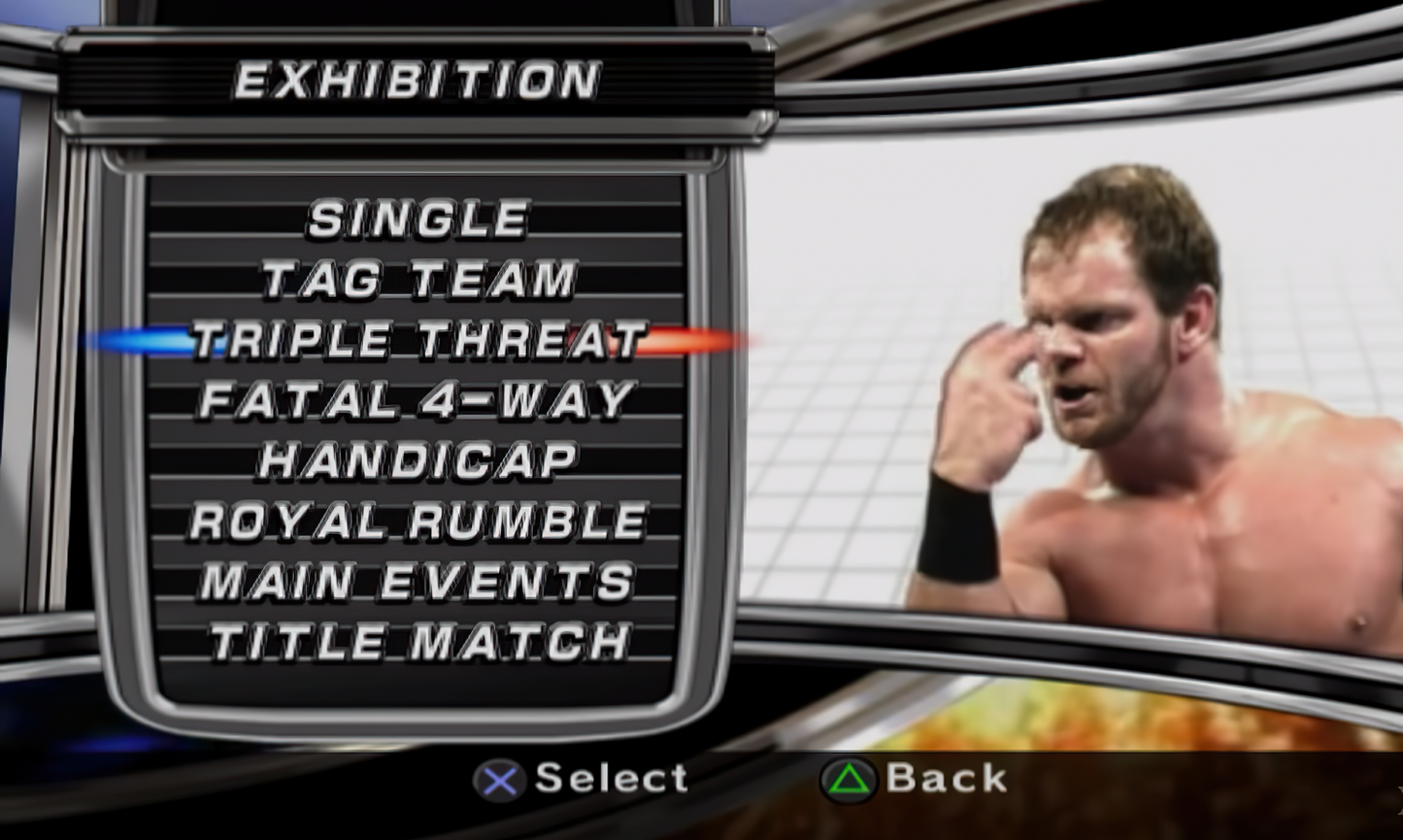 WWE SmackDown vs Raw 2007 retro PlayStation 2 video game WWE wrestling sports entertainment fighting multiplayer career mode arcade combat console title PlayStation 2 release start screen