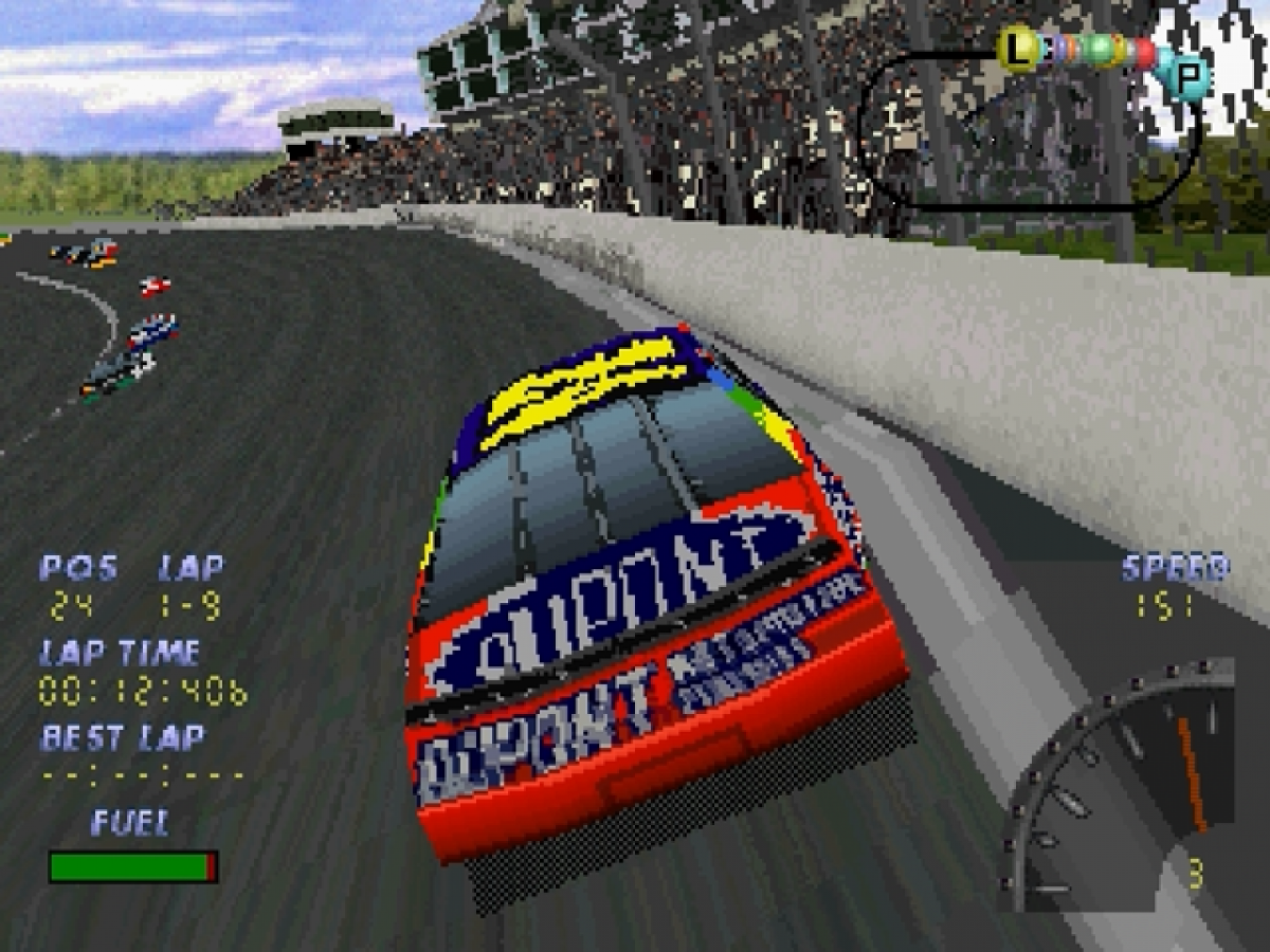 NASCAR 98 gameplay for Sega Saturn (SS) video game