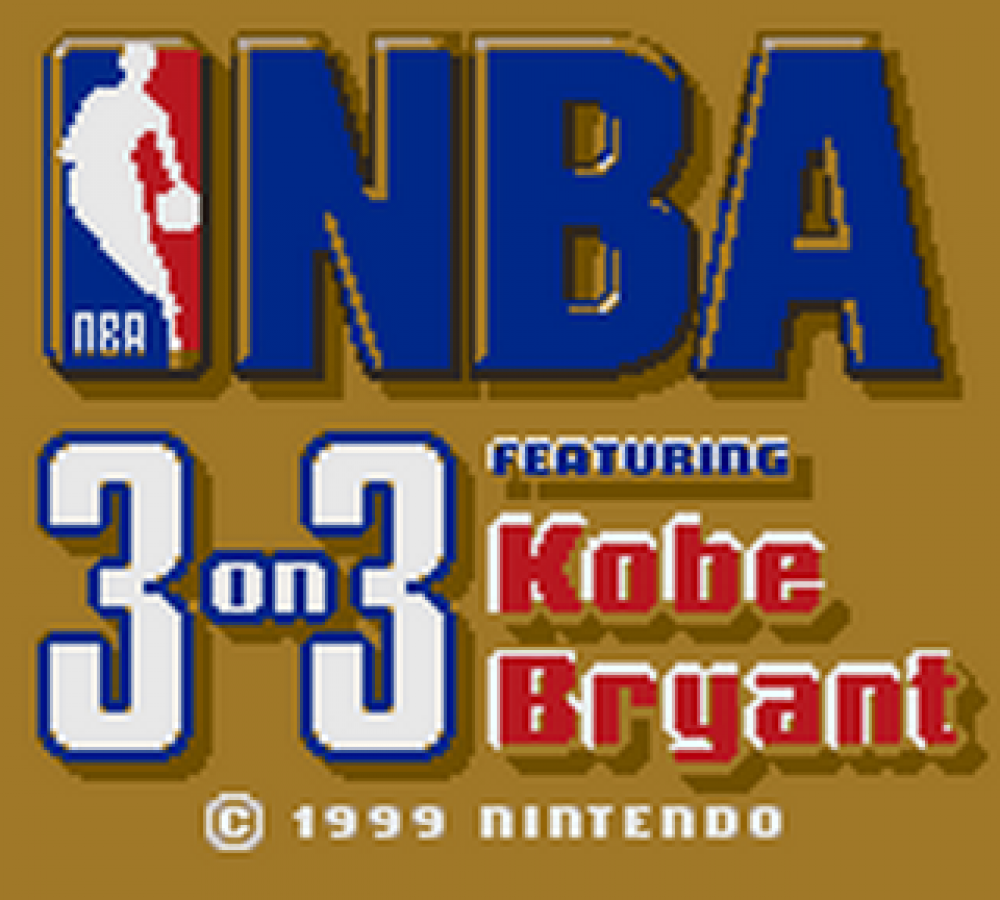 NBA 3 on 3 Featuring Kobe Bryant start menu for Game Boy Color GBC video game
