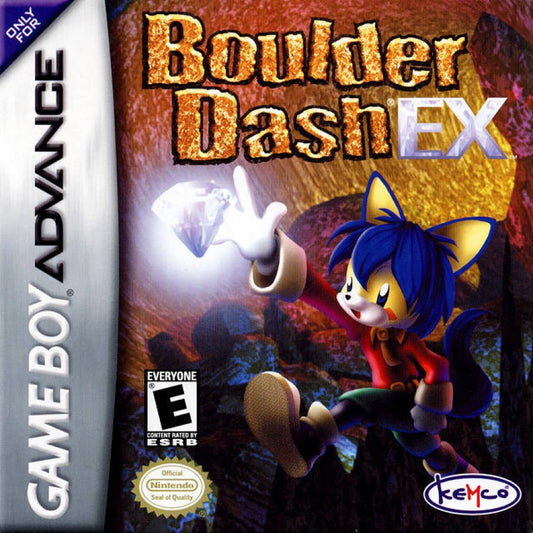 Boulder Dash EX cover art for Game Boy Advance GBA video game