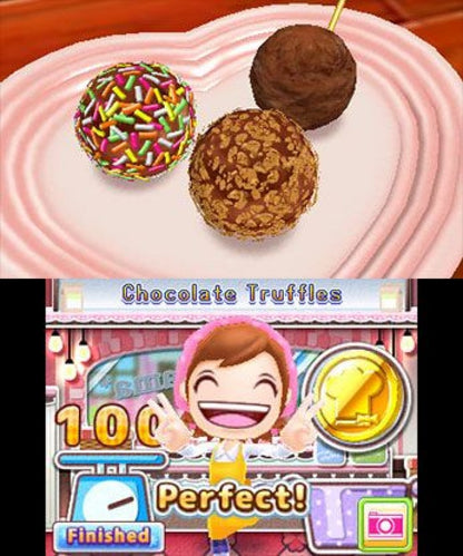 Cooking Mama Sweet Shop Nintendo 3DS 3DS gameplay for retro video game enthusiasts featuring casual cooking simulation gameplay sweet shop dessert making activities mini game based mechanics touch screen interactions colorful family friendly presentation and portable handheld casual gaming experience and collectible gaming appeal
