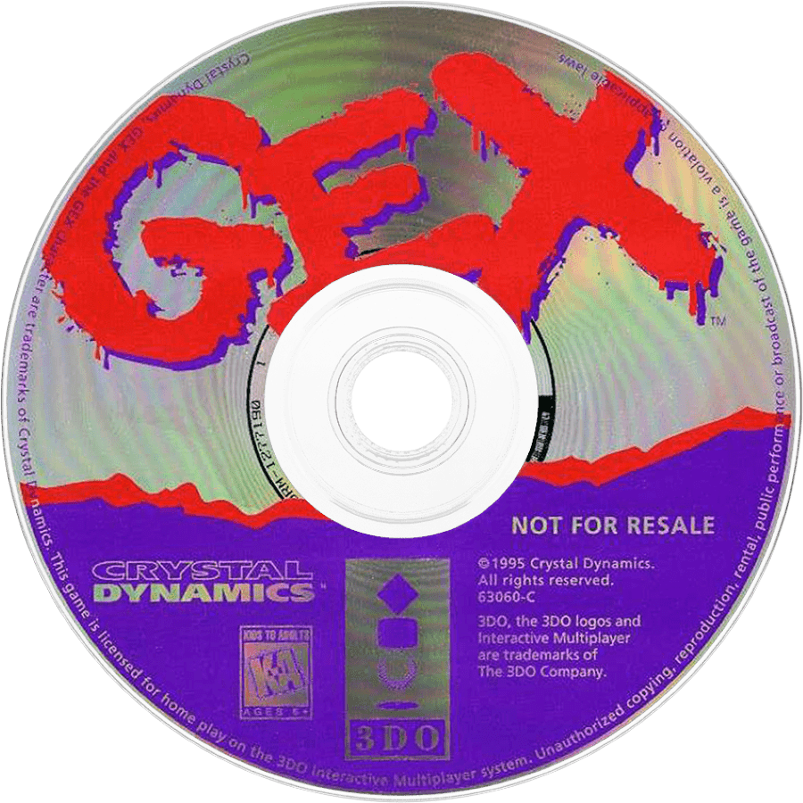 Gex disc for Panasonic 3DO (3DO) platformer action adventure video game