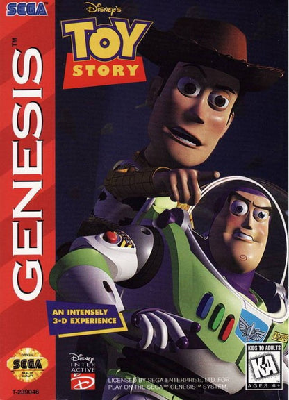 Disney Pixar Toy Story cover art for Sega Genesis (GEN) video game