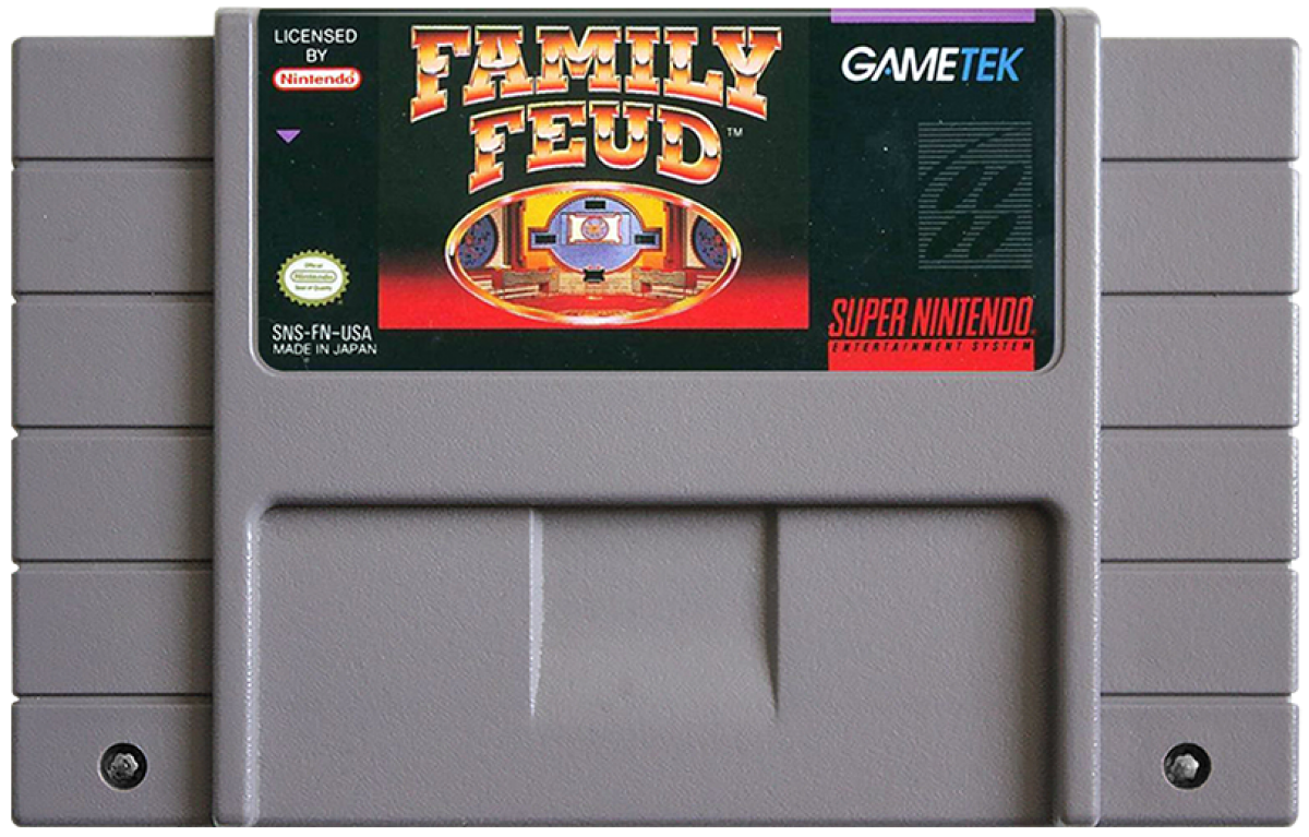 Family Feud cartridge for Super Nintendo Entertainment System SNES retro video game