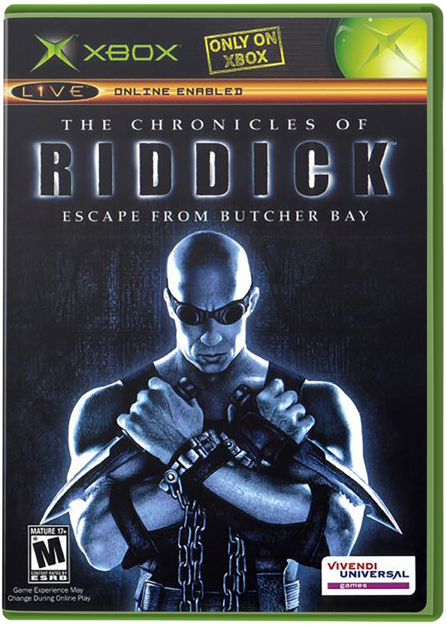 The Chronicles of Riddick: Escape from Butcher Bay cover art for Xbox (XBOX) video game