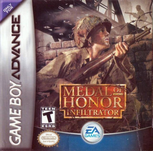 Medal of Honor: Infiltrator cover art for Game Boy Advance (GBA) video game