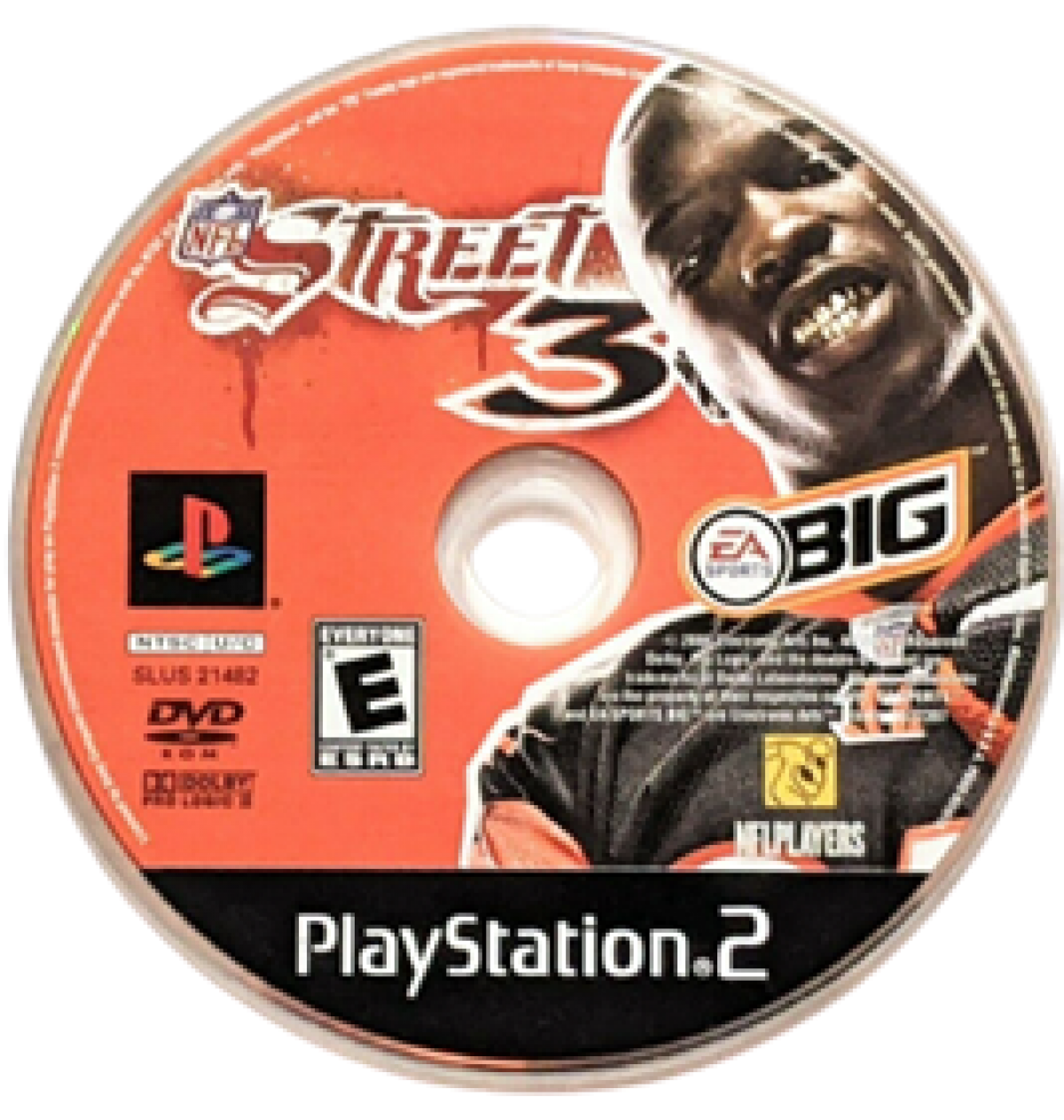 NFL Street 3 PlayStation 2 PS2 for arcade style football video game fans featuring fast paced street football action NFL players trick moves aggressive tackles special moves team customization game modes multiplayer competition urban football environments and classic EA Sports gameplay collectible gaming appeal disc