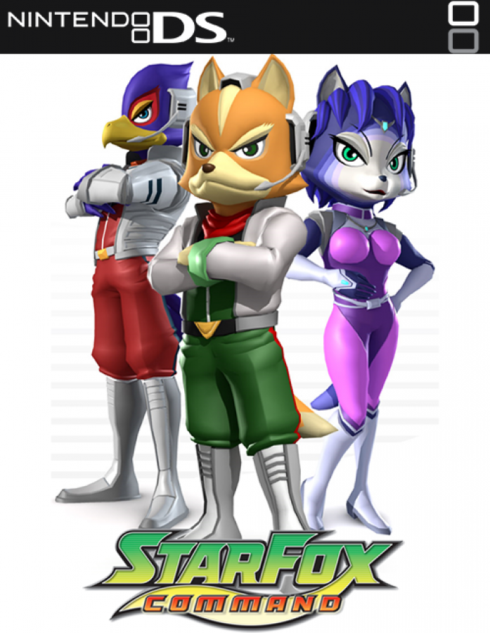 Star Fox Command Nintendo DS DS action strategy video game featuring Fox McCloud and the Star Fox team space combat Arwing piloting touchscreen controls aerial battles enemy fleets branching missions multiple story paths and classic Nintendo DS DS gameplay collectible retro gaming appeal game ad