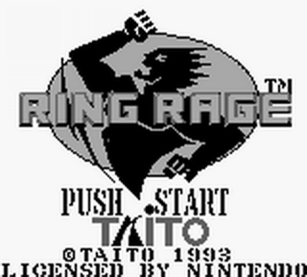 Ring Rage Game Boy wrestling sports video game cartridge